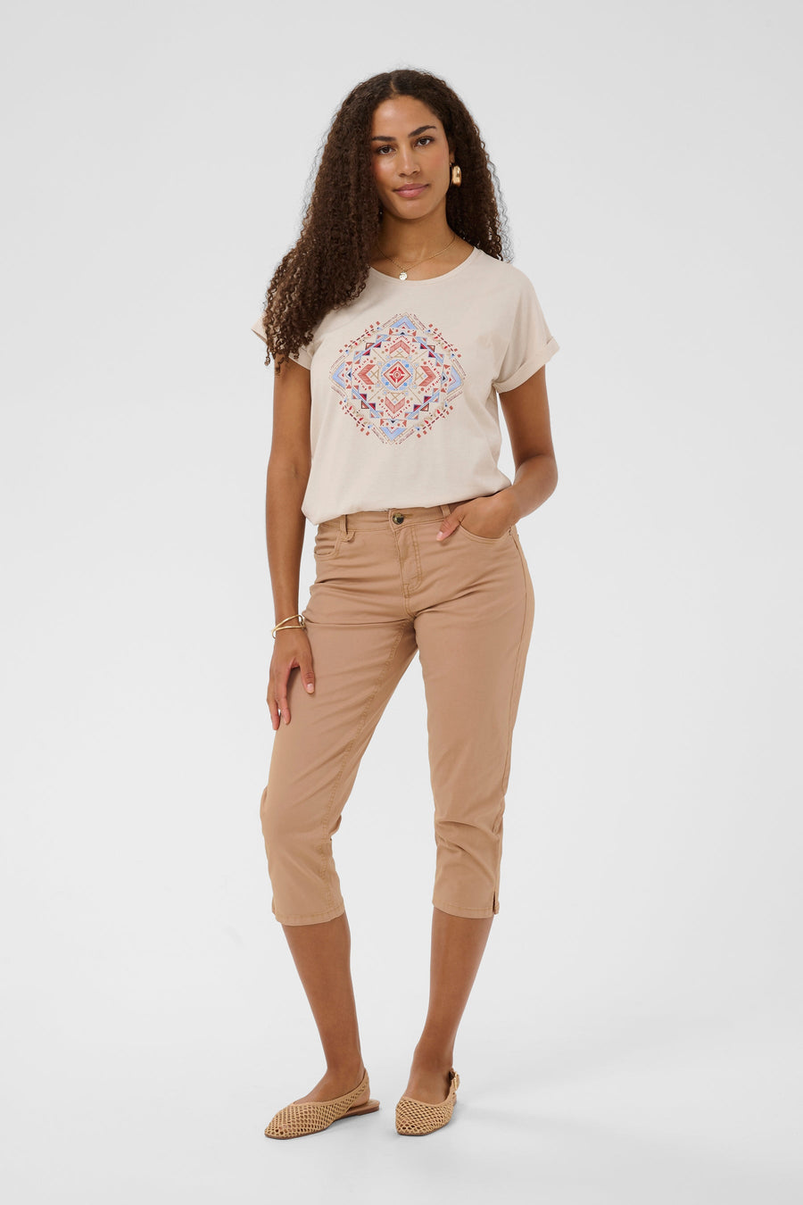 Berta Capri Twill Pants
