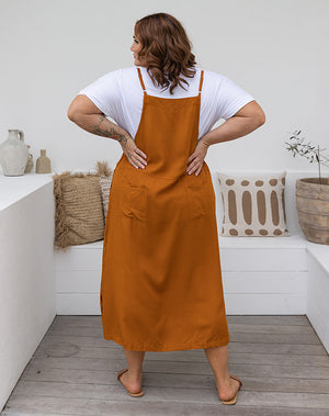 Apron Dress - Tan