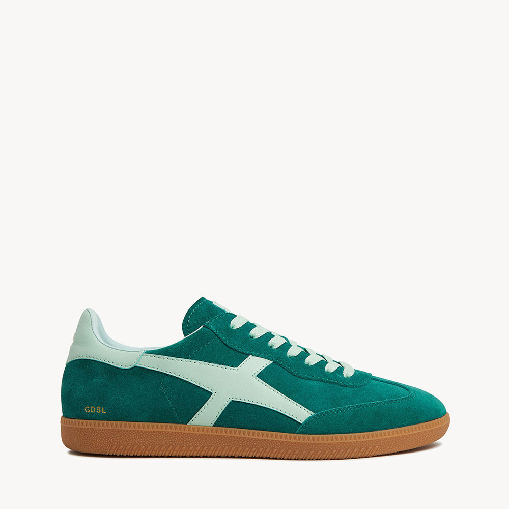 Crossroads Sneakers - Green Suede/Green Leather
