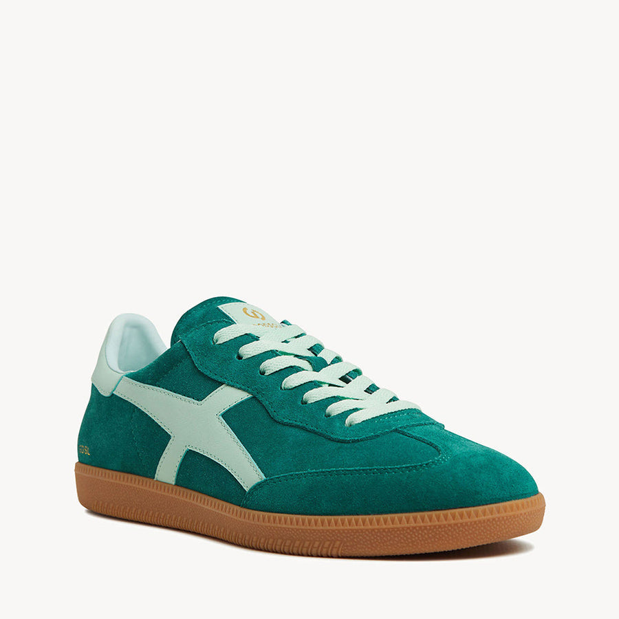 Crossroads Sneakers - Green Suede/Green Leather