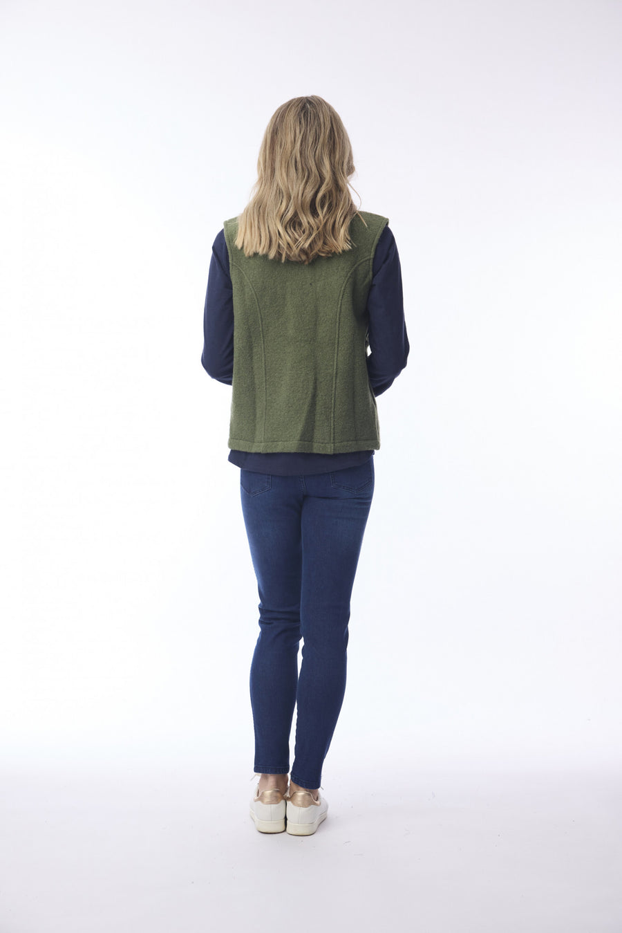 Wool Vest - Olive
