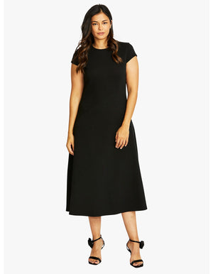 Ponti Seamed Dress