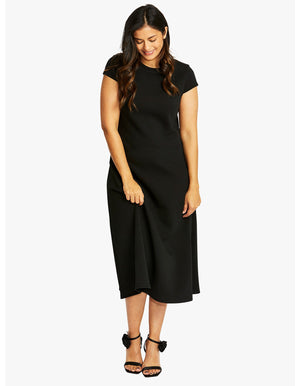 Ponti Seamed Dress