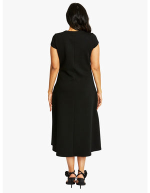 Ponti Seamed Dress