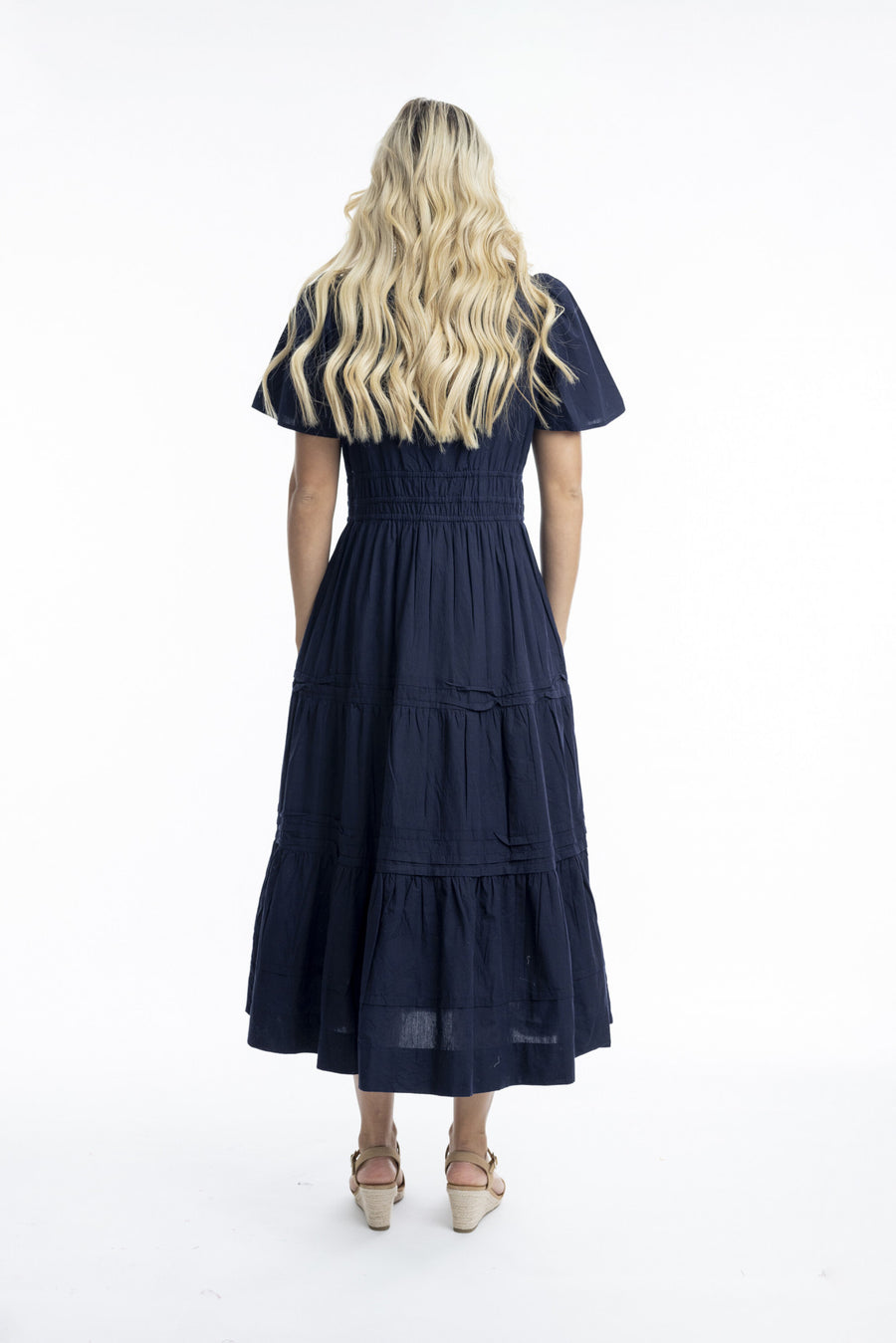 Essentials Poplin Maxi Dress - Navy