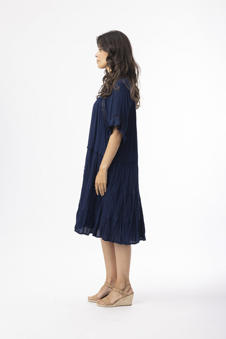 Rayon Essentials Dress - Navy