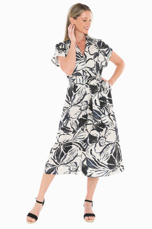 Mono Bloom Dress