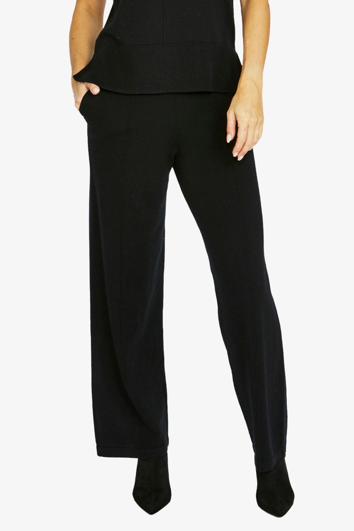 Seam Detail Pant - Black