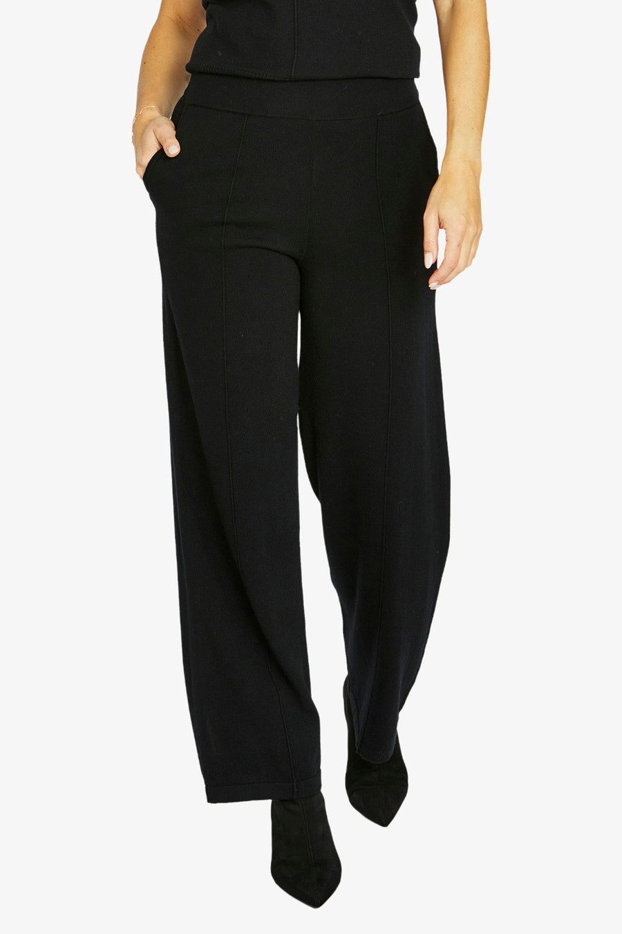 Seam Detail Pant - Black
