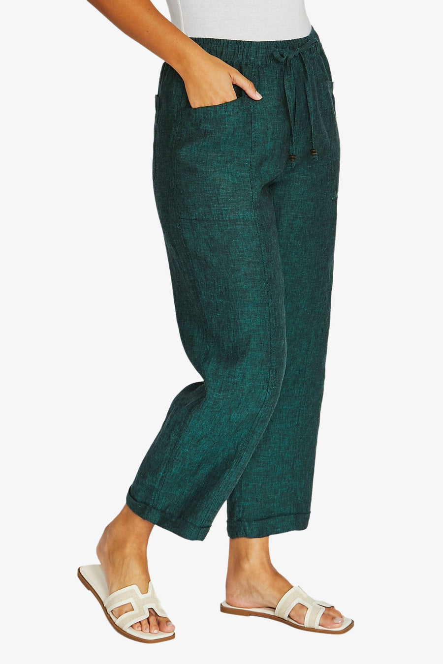 Relaxed Drawstring Pant - Jungle