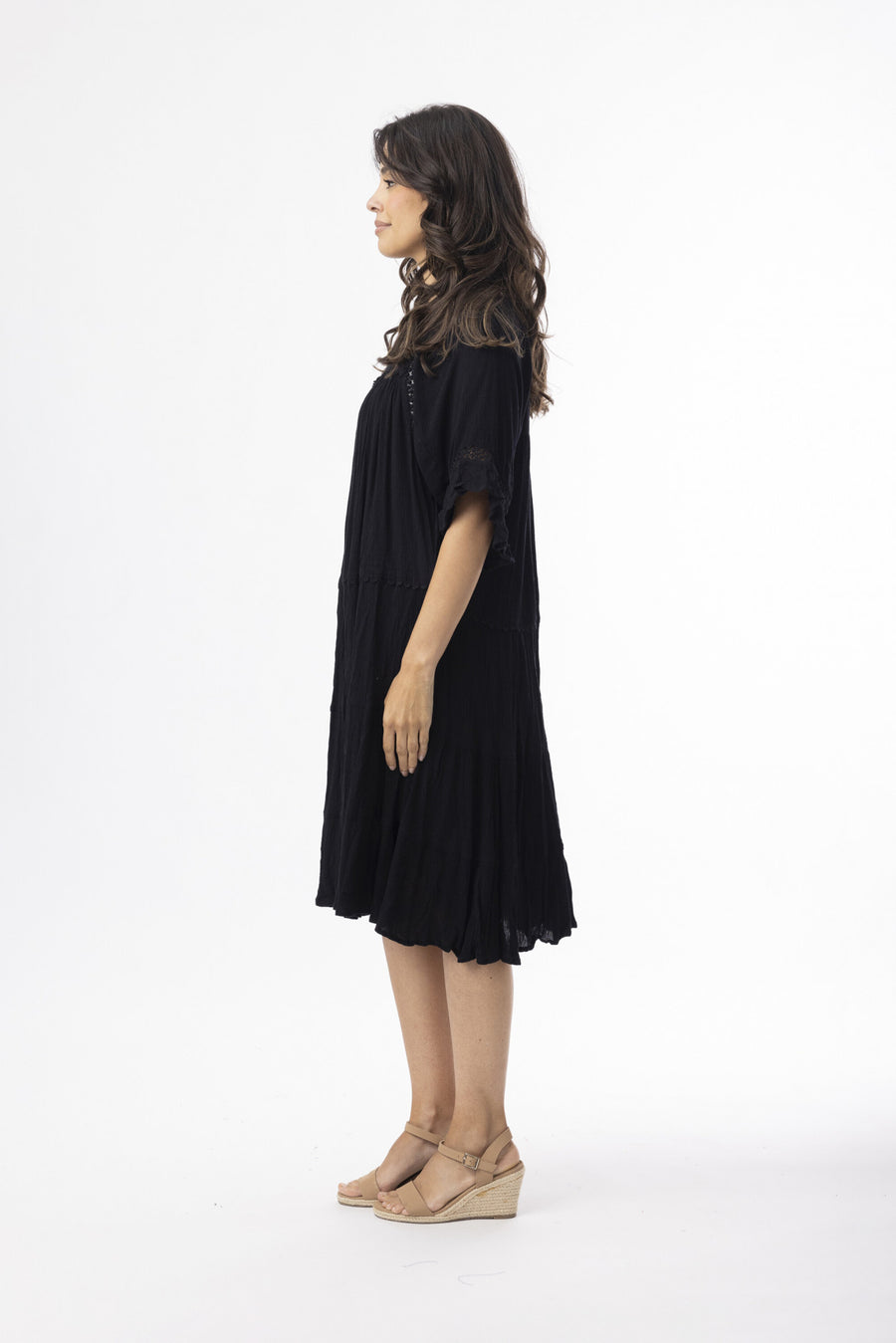 Rayon Essentials Dress - Black