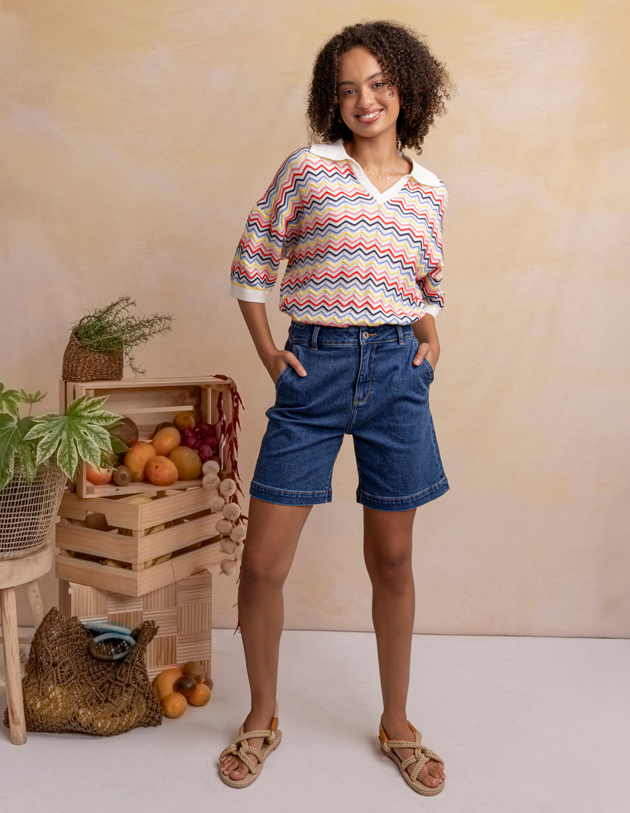 Market Morning Knit Polo