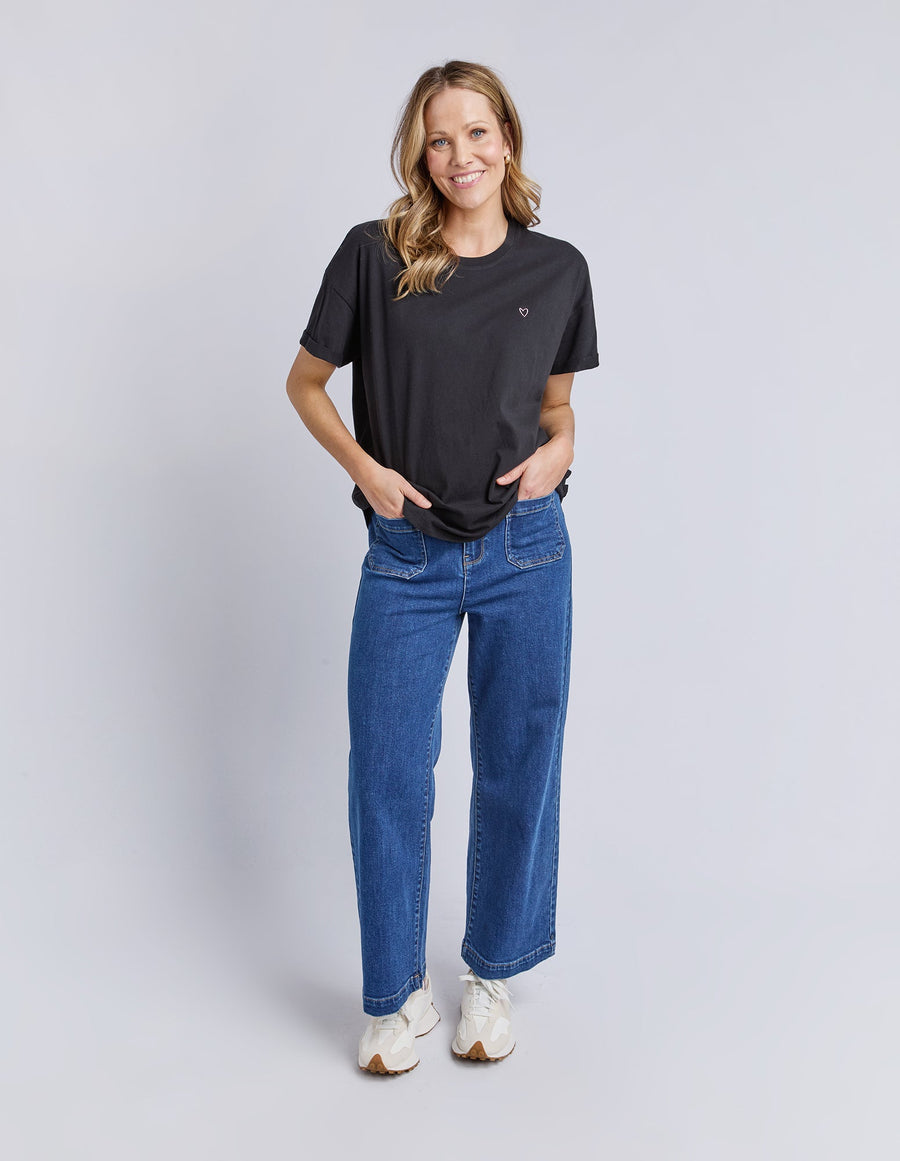Halli Short Sleeve Tee - Black
