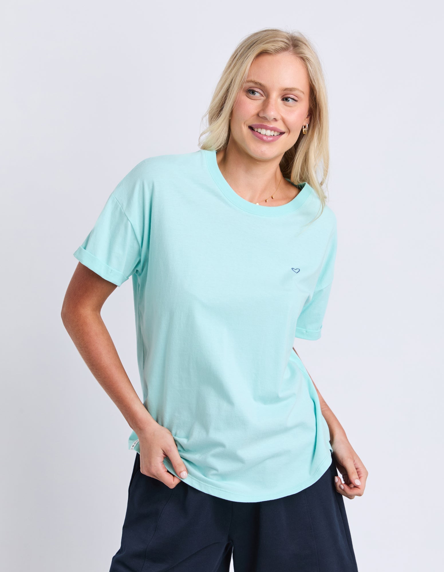Halli Short Sleeve Tee - Tonic Blue