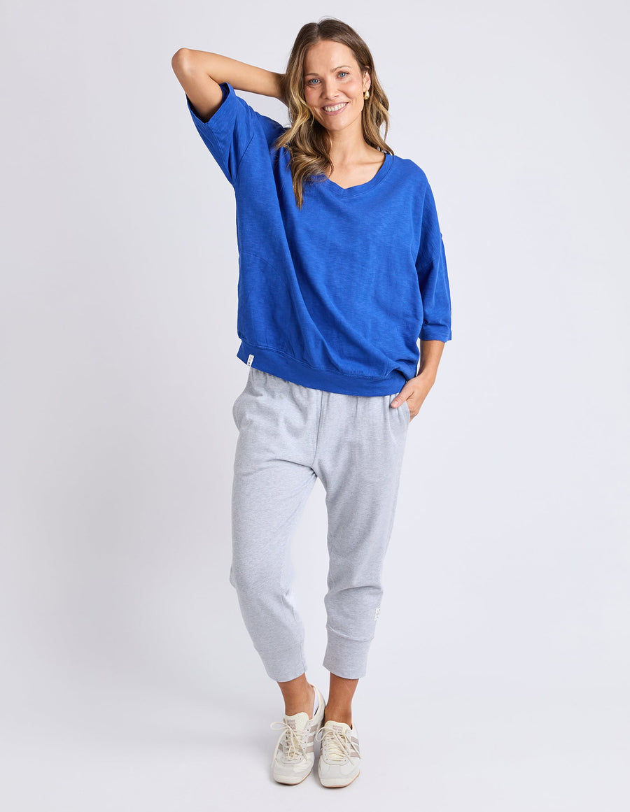 Mazie Vee Neck - French Blue