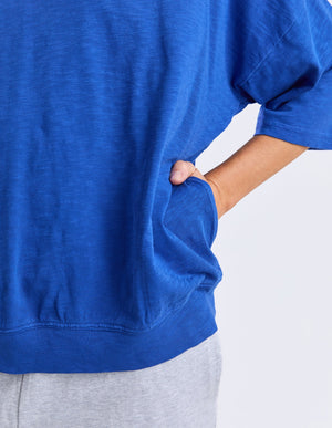 Mazie Vee Neck - French Blue