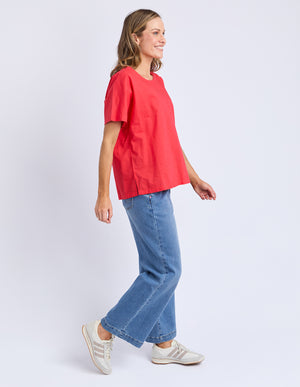 Curtis Woven Tee - Cayenne