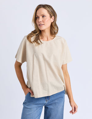 Curtis Woven Tee - Oat