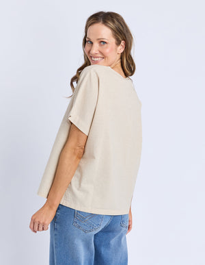 Curtis Woven Tee - Oat