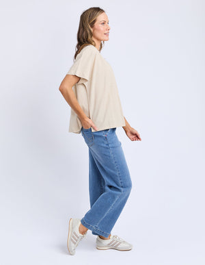 Curtis Woven Tee - Oat