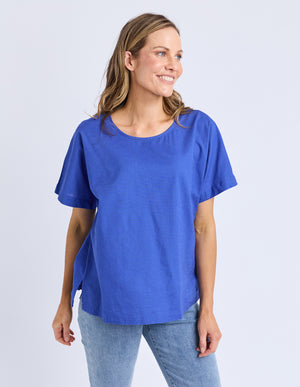 Curtis Woven Tee - Ocean