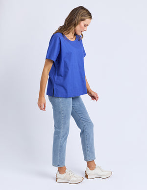 Curtis Woven Tee - Ocean