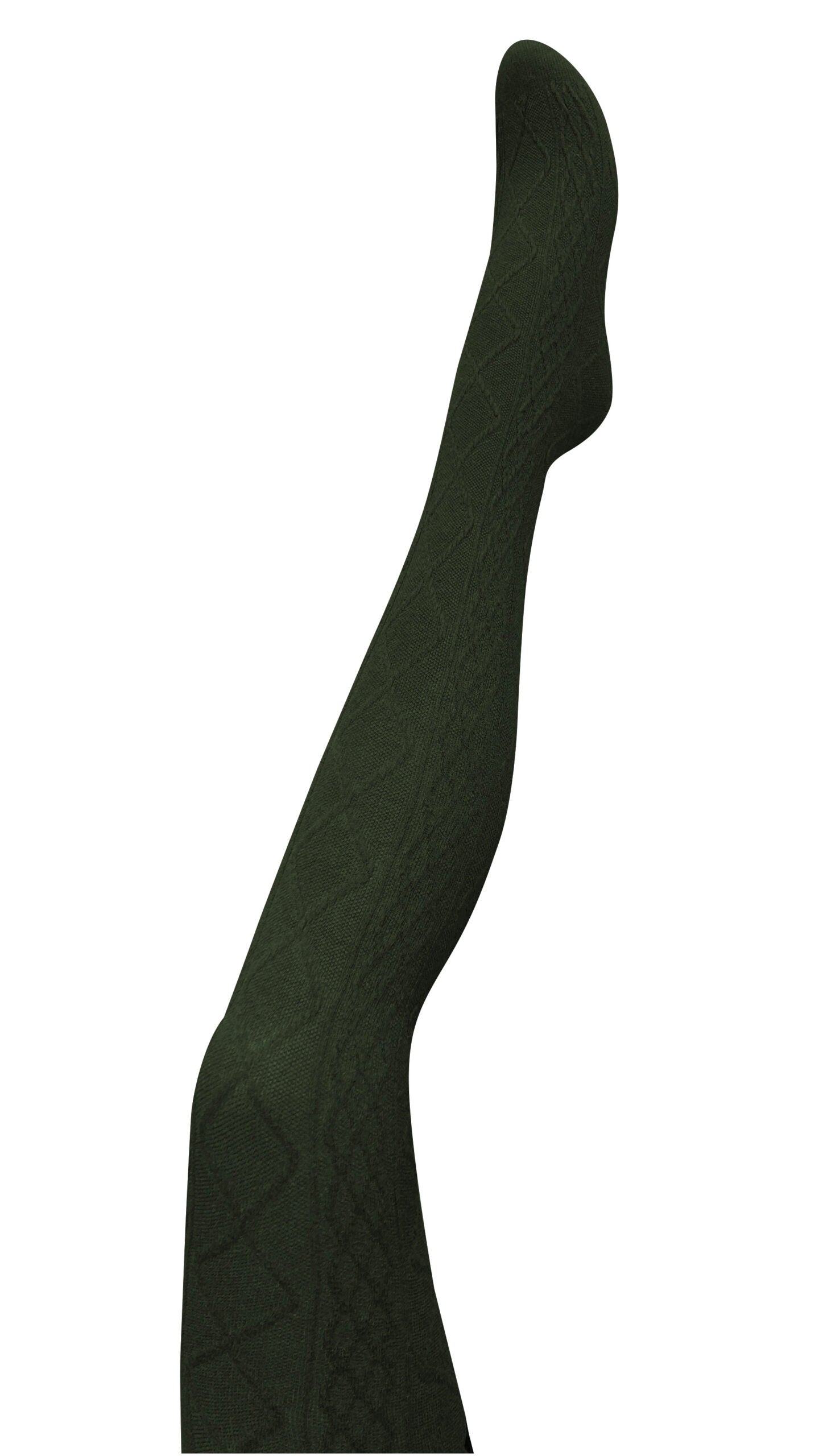 Aran Cashmere Blend Tights – Green