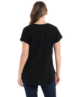 Hailey Short Sleeve Tee - Black