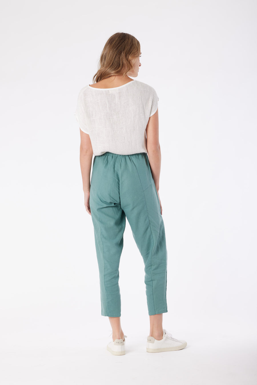 Tuscan Linen Pant - Seafoam Green