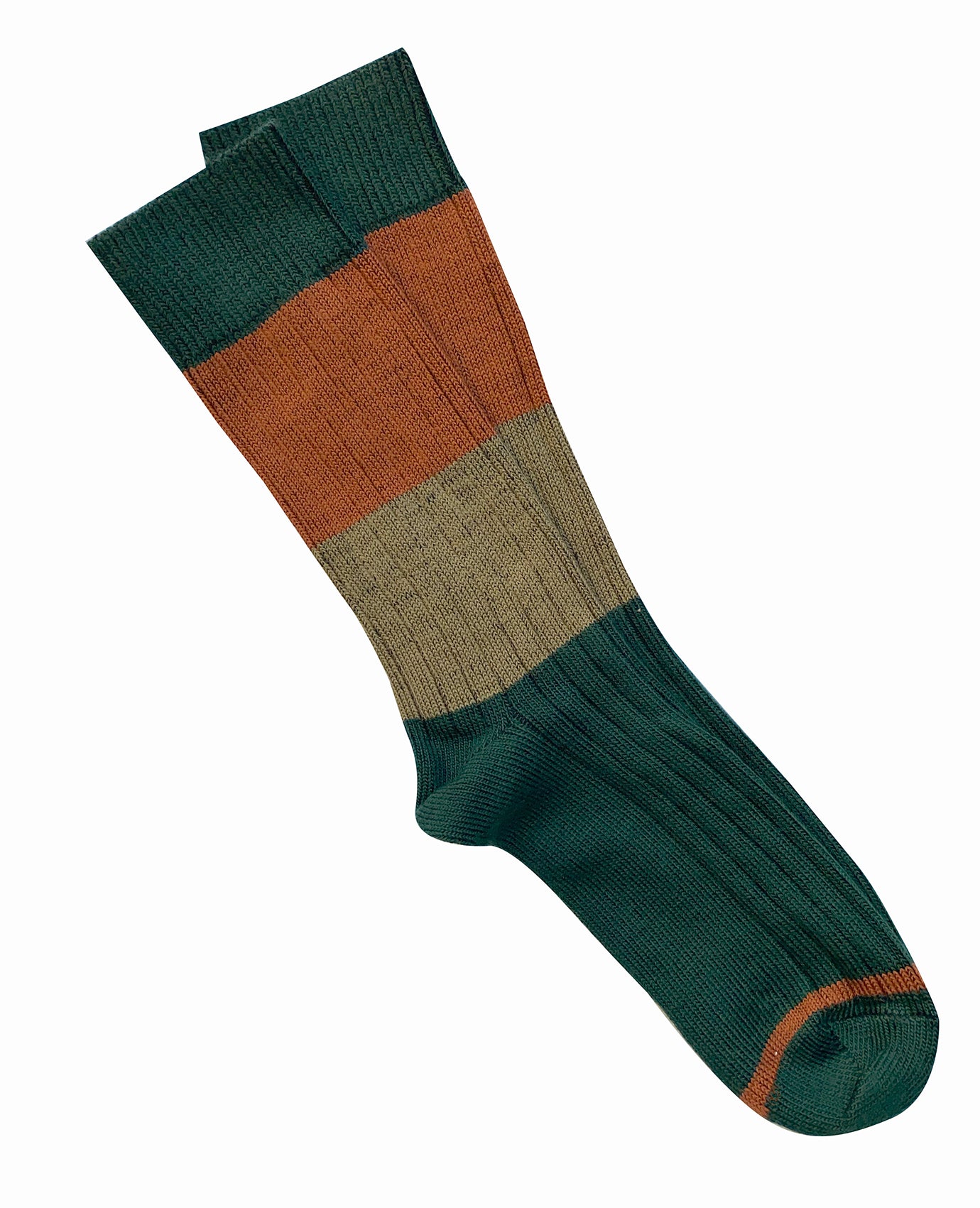 Chunky Rib Merino Wool Socks – Green