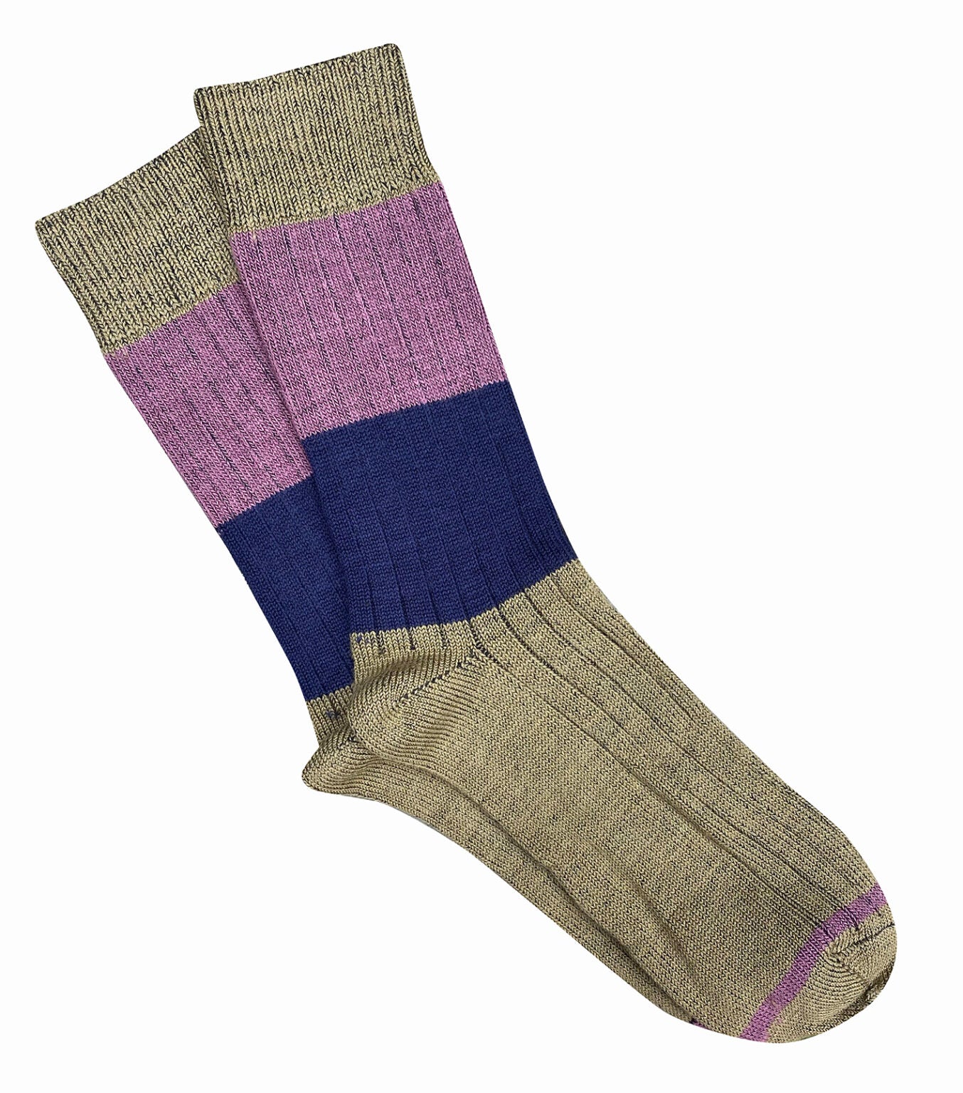 Chunky Rib Merino Wool Socks – Khaki