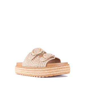 Ferrito Platform Sandals - Natural
