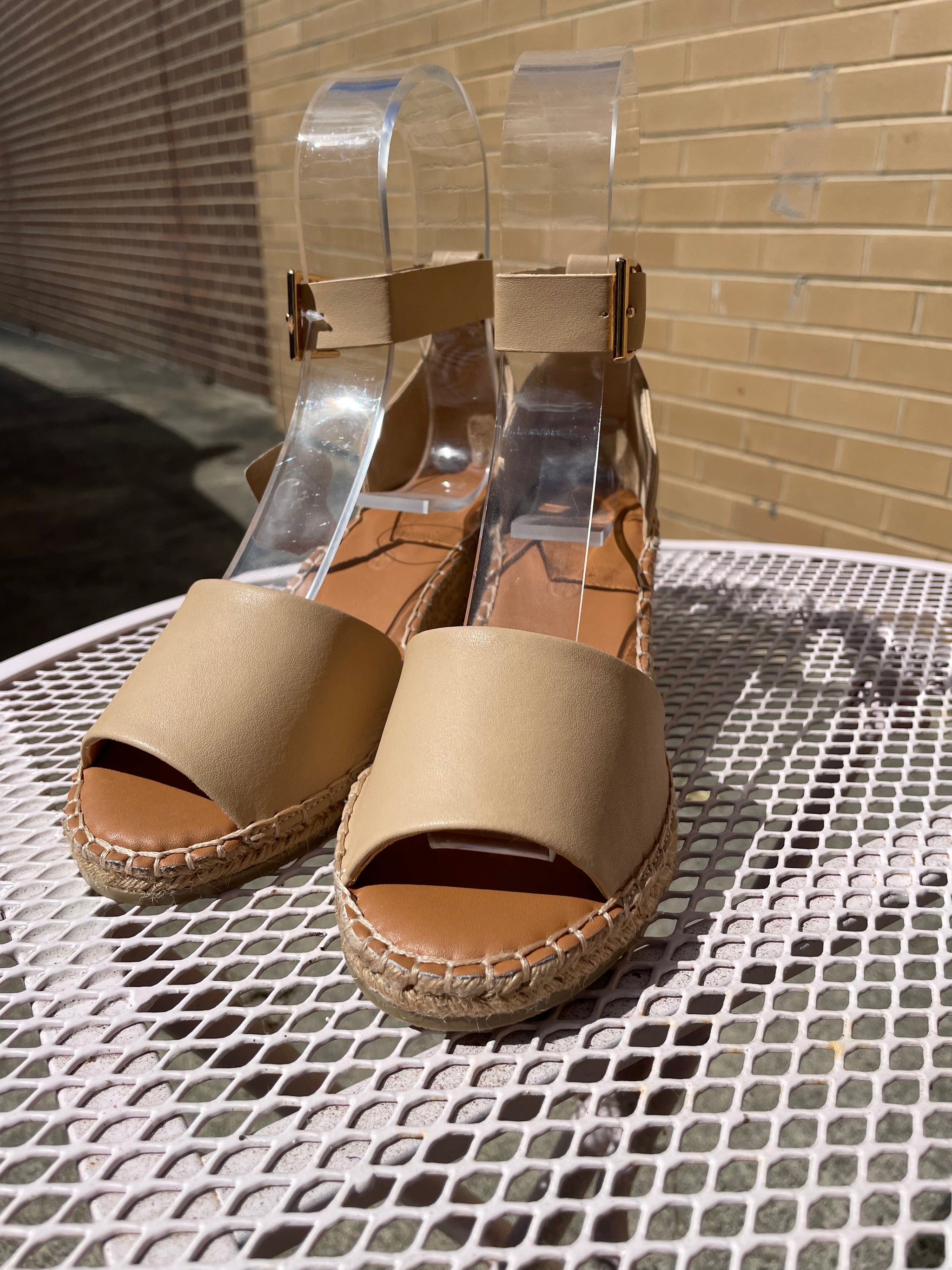 Espadrille 2025 wedges nude