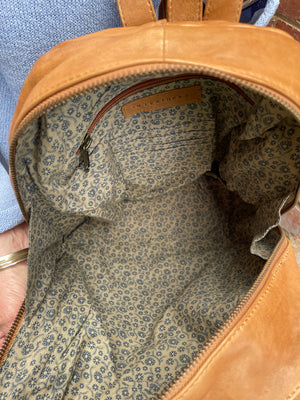 Peep Leather Bag - Natural