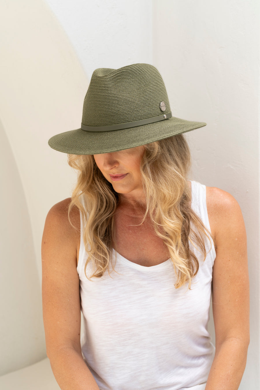 Irene Short Brim Pan Oli Hat - Olive