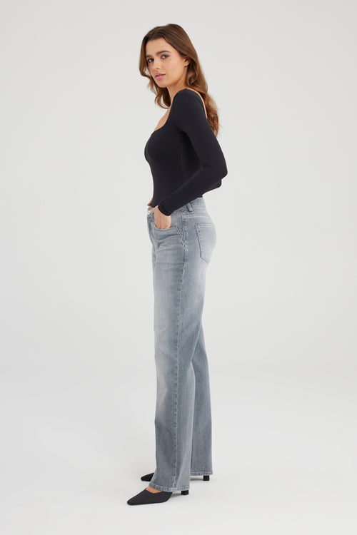 Nova Mid Waist Regular Length 5 Pocket Jeans