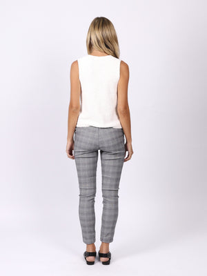 Wesley Stretch Jogger - Grey Check