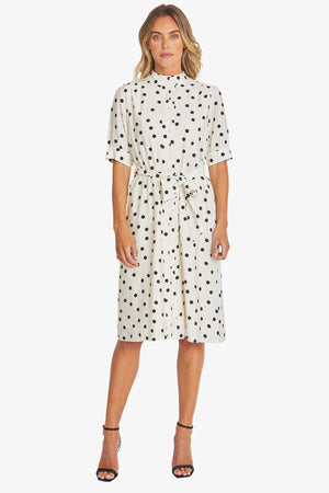 Pamela Dress - Ivory/Black