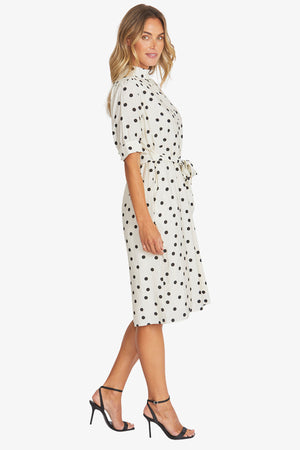 Pamela Dress - Ivory/Black