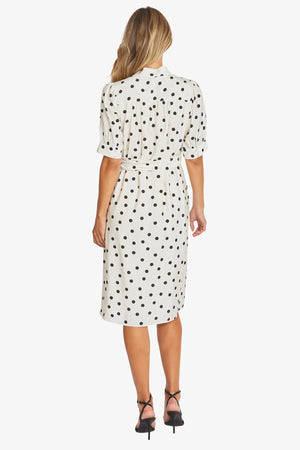 Pamela Dress - Ivory/Black