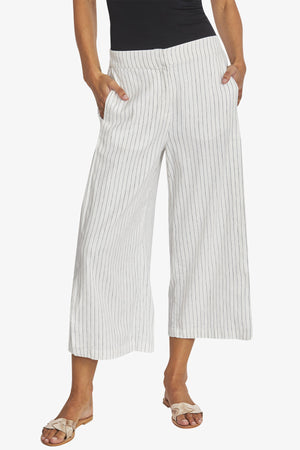 Belinda Striped Pants - Ivory/Navy