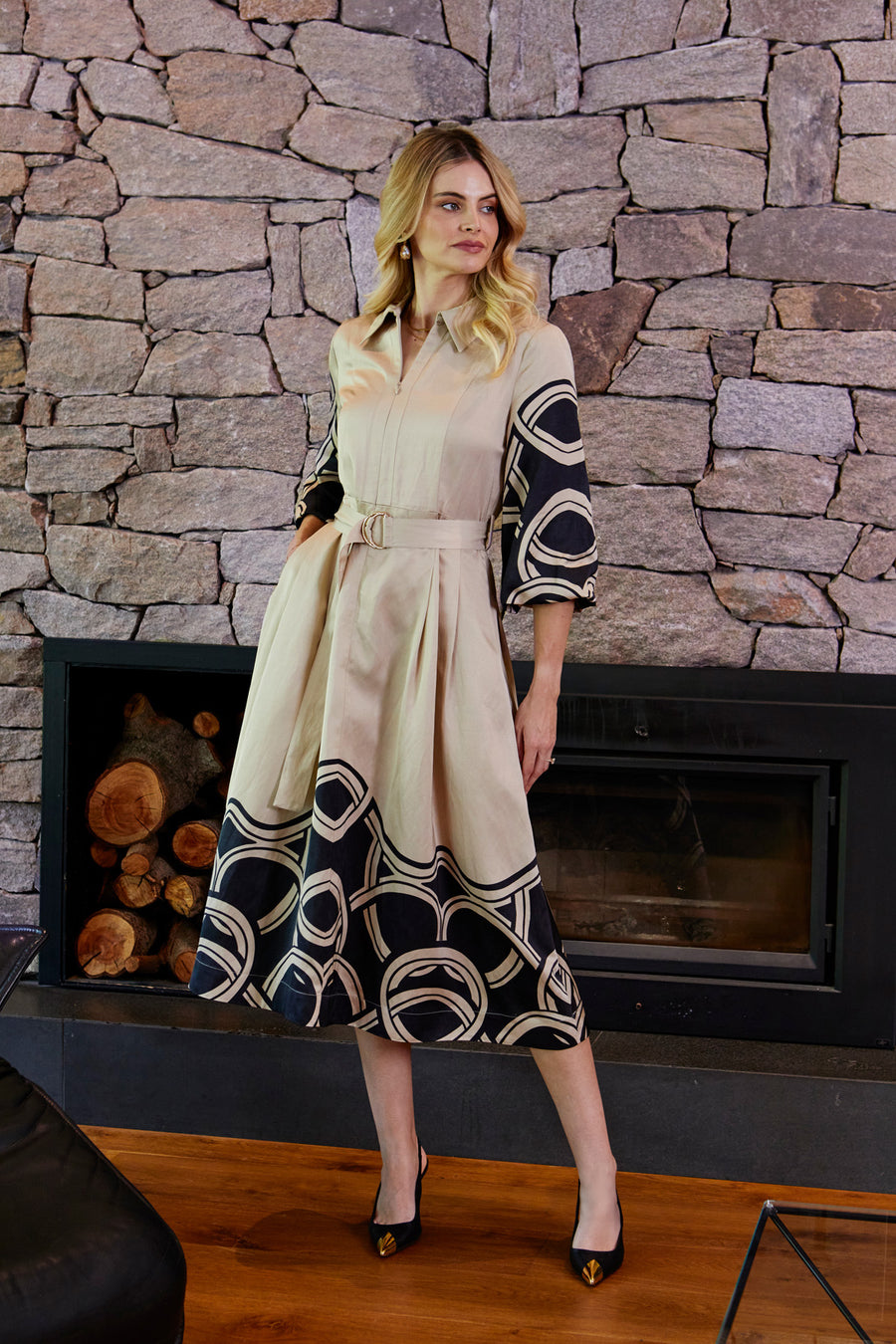 Jasmine Swirl Prt Dress - Trinity