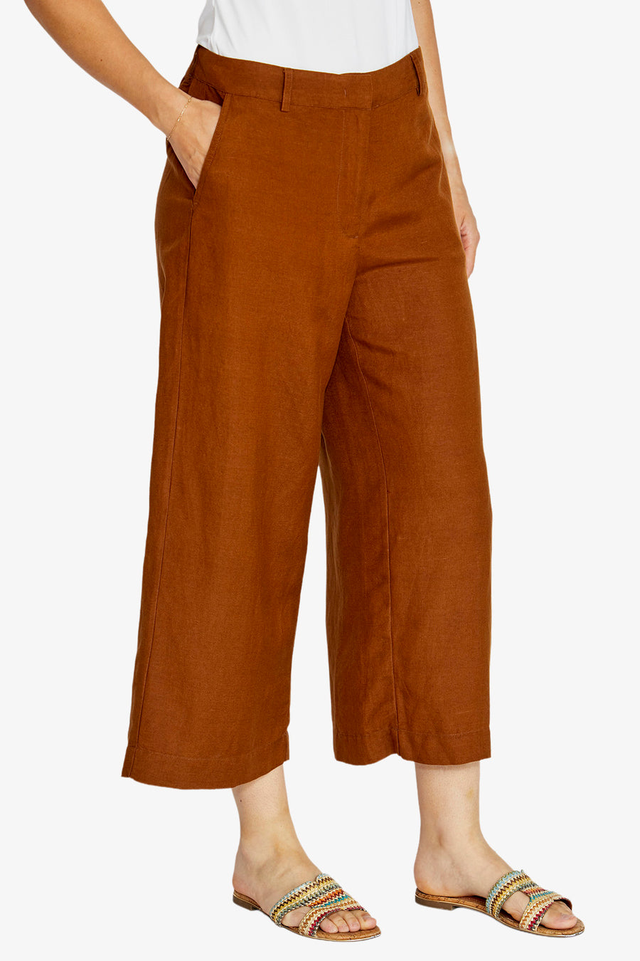 Clare Core Culotte Pant - Coffee
