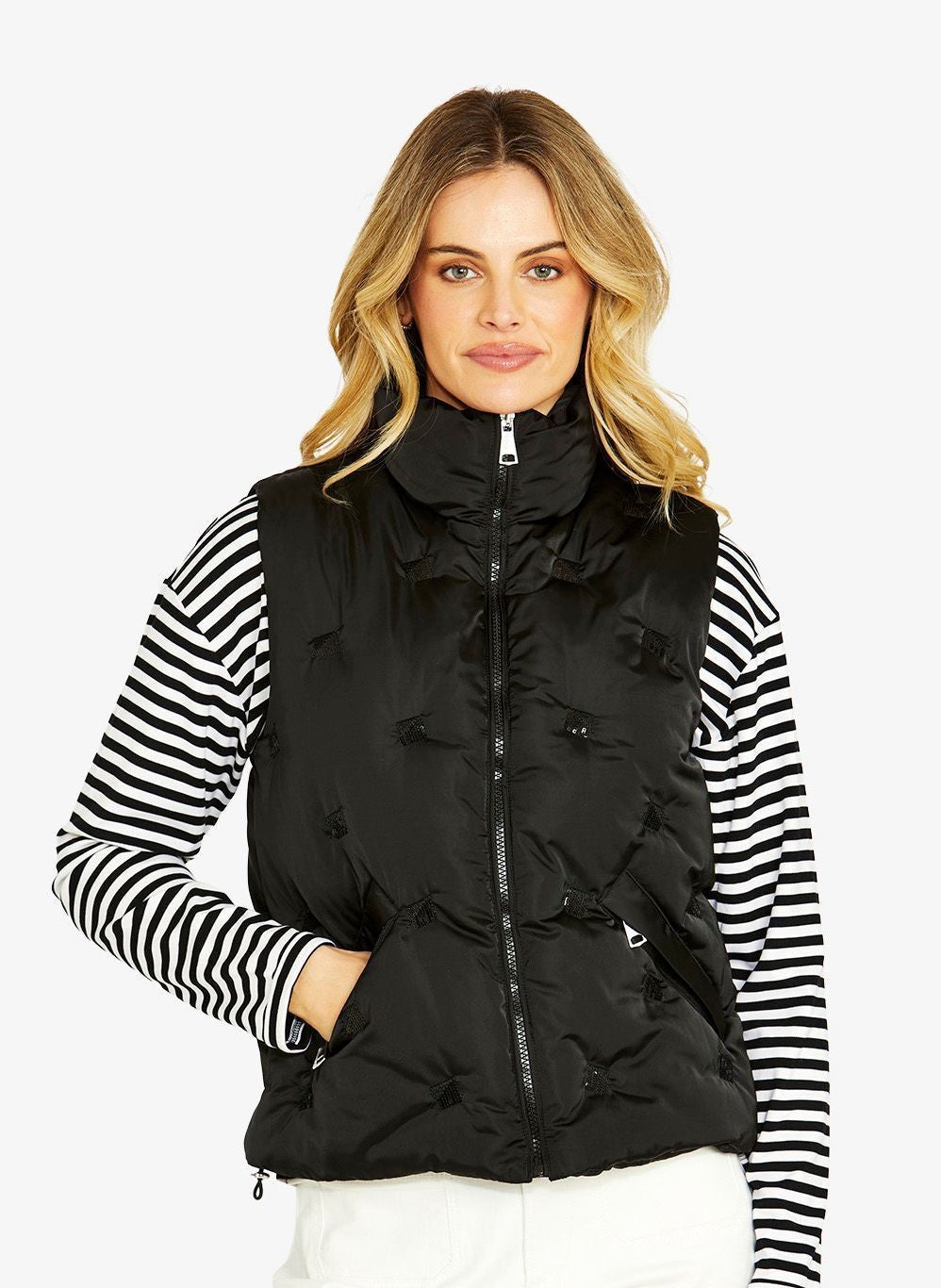 Marylin Sequin Puffer Vest
