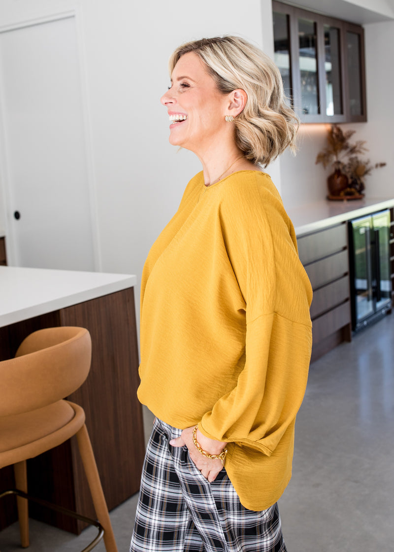 Origin Resort Tunic Top - Gold