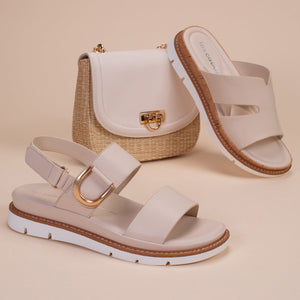 Sana Sandal - Bone