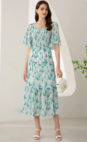 Risette Silk Long Dress