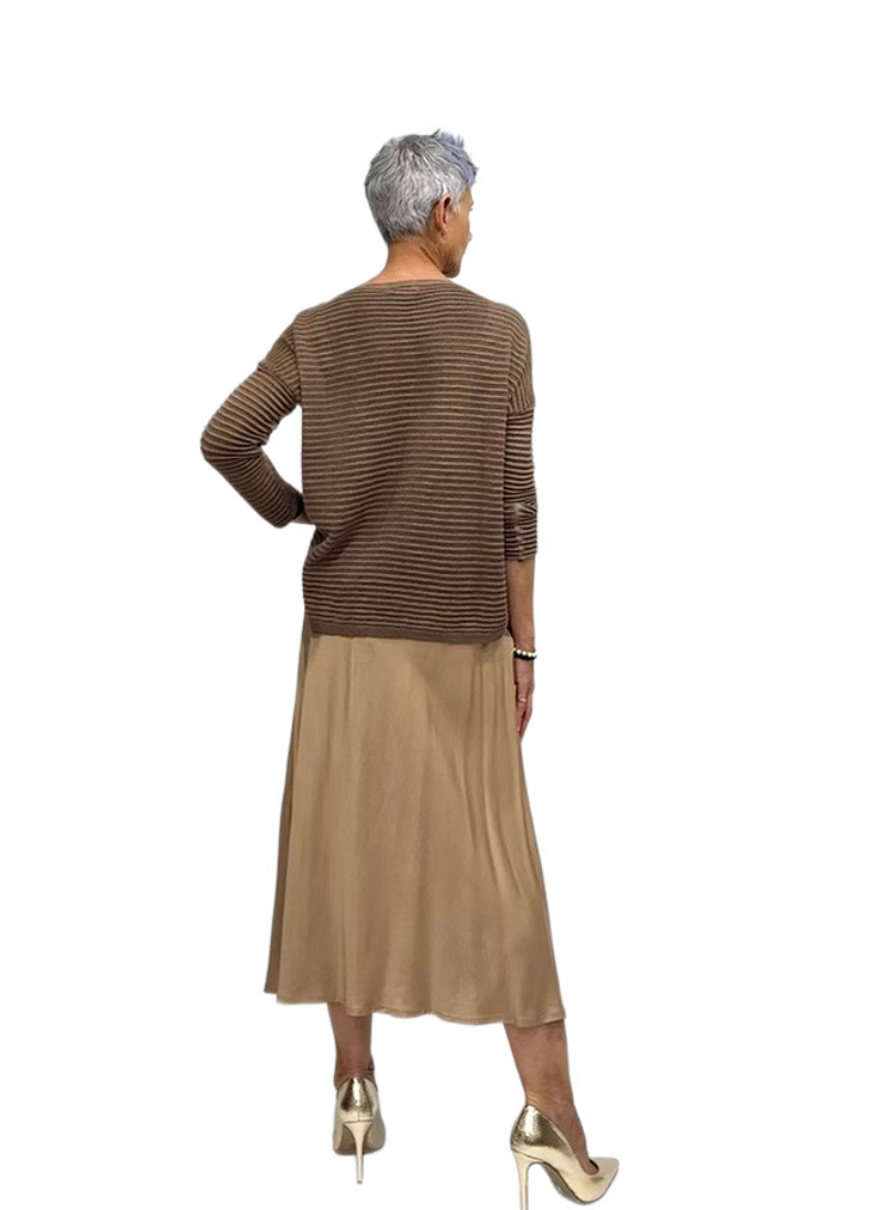 Gold Midi Skirt