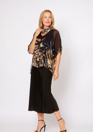 Black Midi Skirt