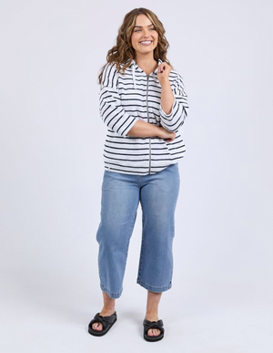 Beachy Zip Hoodie - Stripe